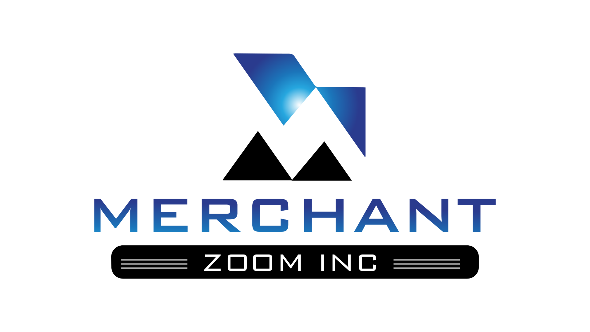 A logo of merchant zoom inc.