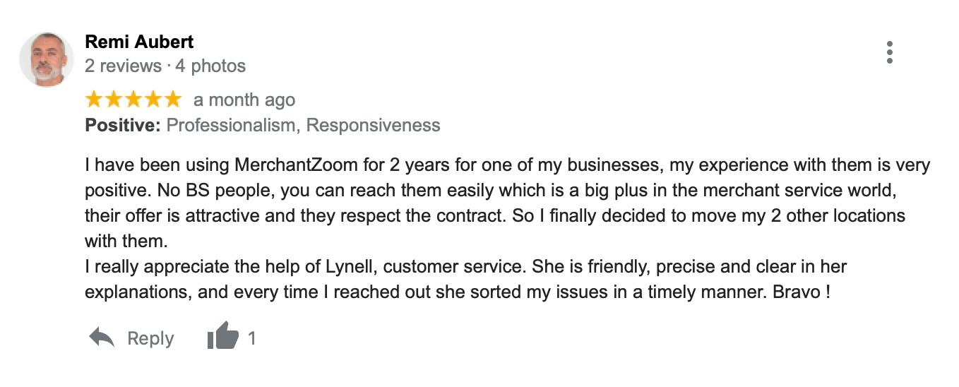 A testimonial for an employee of lynell.
