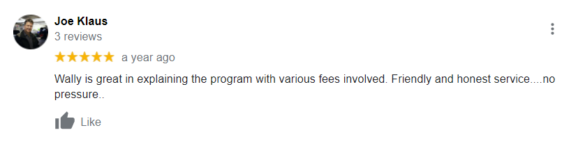 A picture of the word " program with various fees involved ".