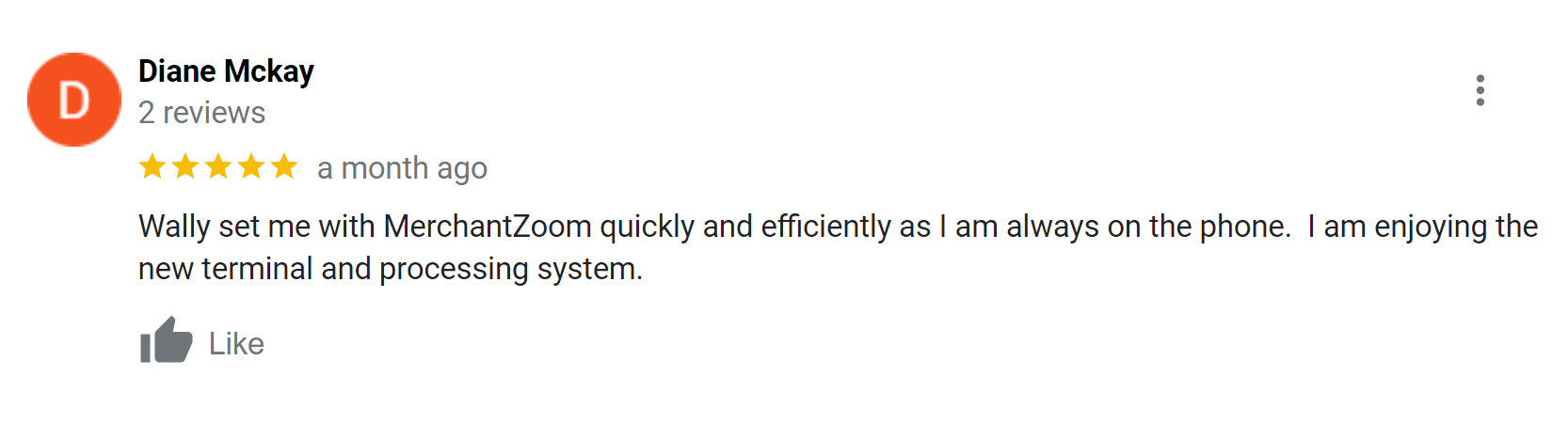 A person 's testimonial for the new system.